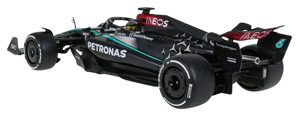 Машинка Mercedes-AMG F1 W15 E Performance Black черный RASTAR модель 1:12 Автомобиль на дистанционном управлении + пульт - фото 4
