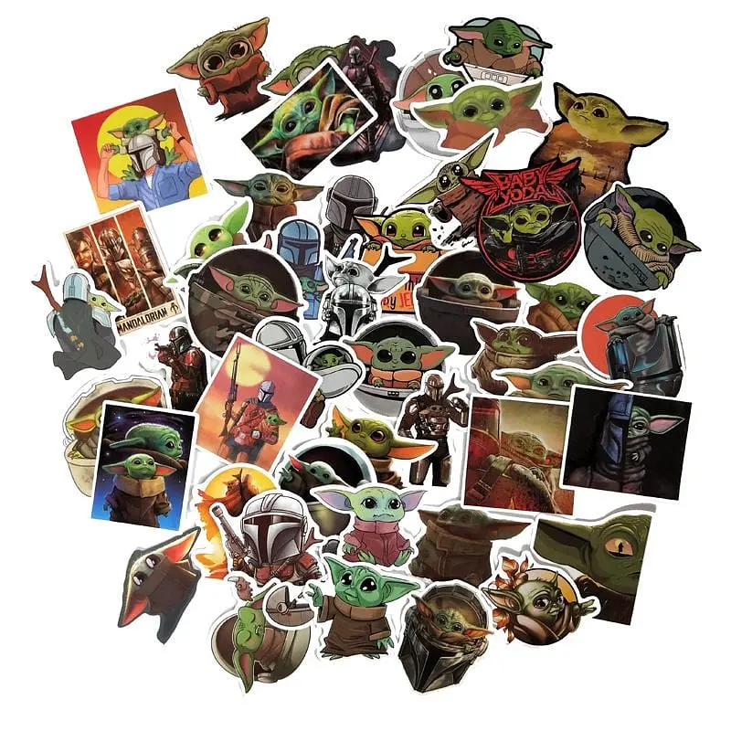 Стікерпак GeekLand Baby Yoda 50 штук - фото 6