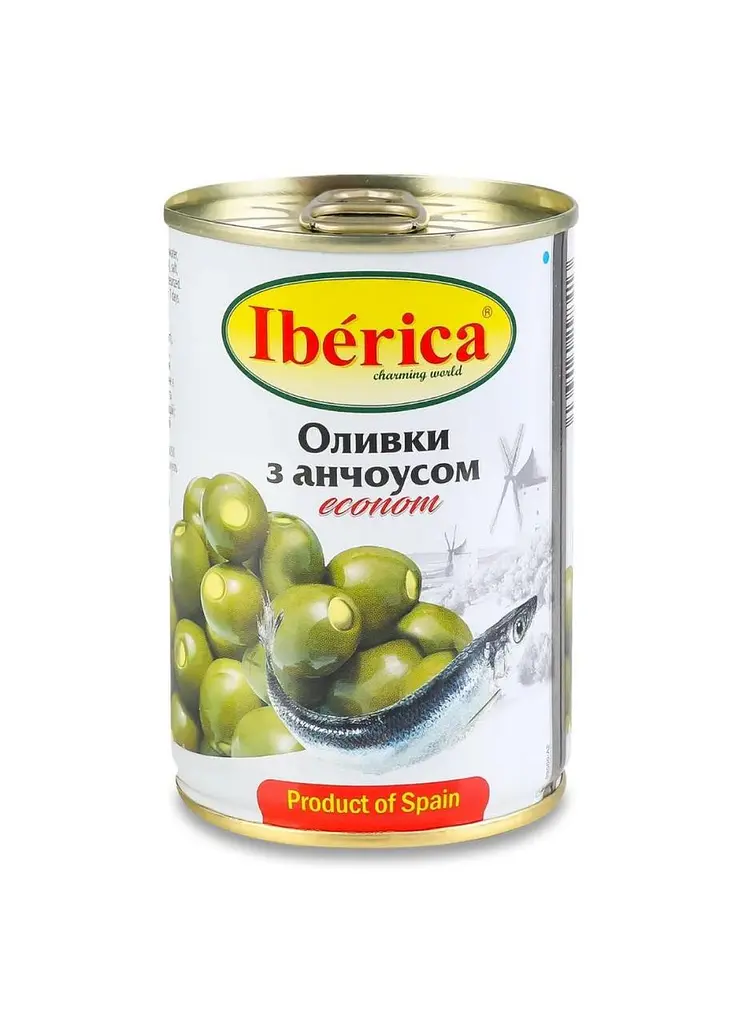 Оливки фаршировані анчоусом Iberica 280 г