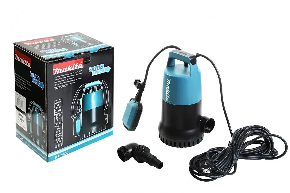 Насос занурювальний для чистої води Makita PF0300 - фото 2