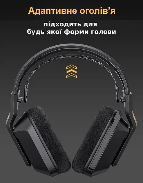 Беспроводные игровые наушники Onikuma GT828 геймерская Bluetooth гарнитура с микрофоном и RGB Black (19119) - фото 11