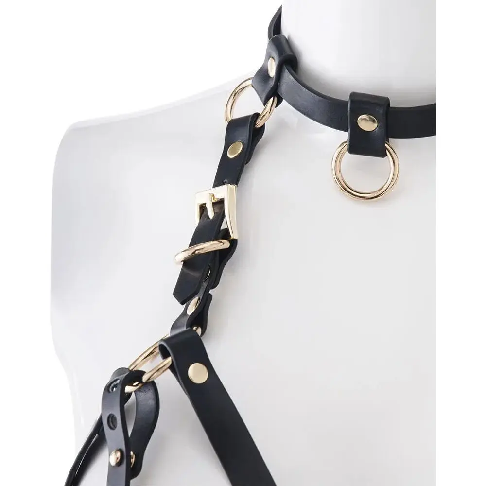 Портупея на груди Lockink Sevanda Queen Chest Harness With Removable Bra - фото 4