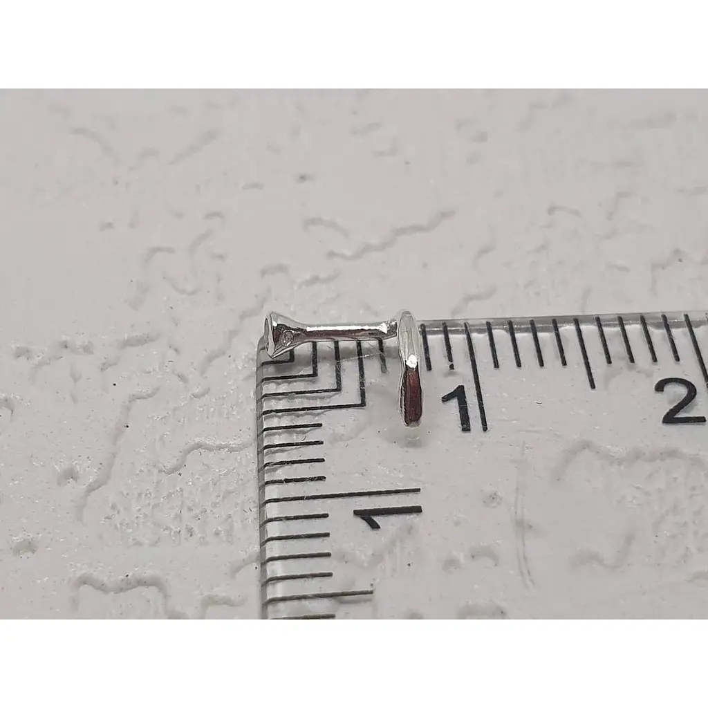 Серебряная серьга-пирсинг в нос Dear. 1024.7С Лаванда - фото 3