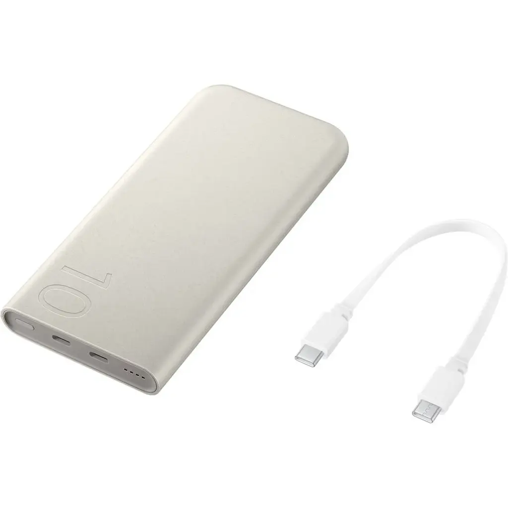 Зовнішній акумулятор Samsung 10000mAh 25W Beige [EB-P3400XU] [147590] - фото 5