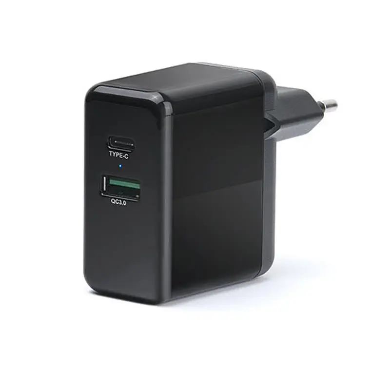 Мережевий зарядний пристрій REAL-EL CH-350 QC3.0 (2USB, 3A) Чорний - фото 6
