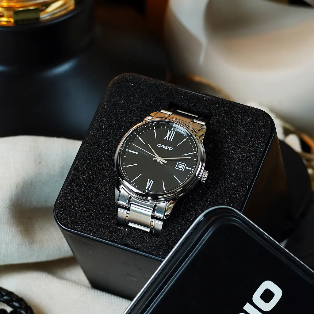 Чоловічий годинник Casio MTP-V002D-1B3 Сріблястий ( AT1141-0115 ) - фото 4