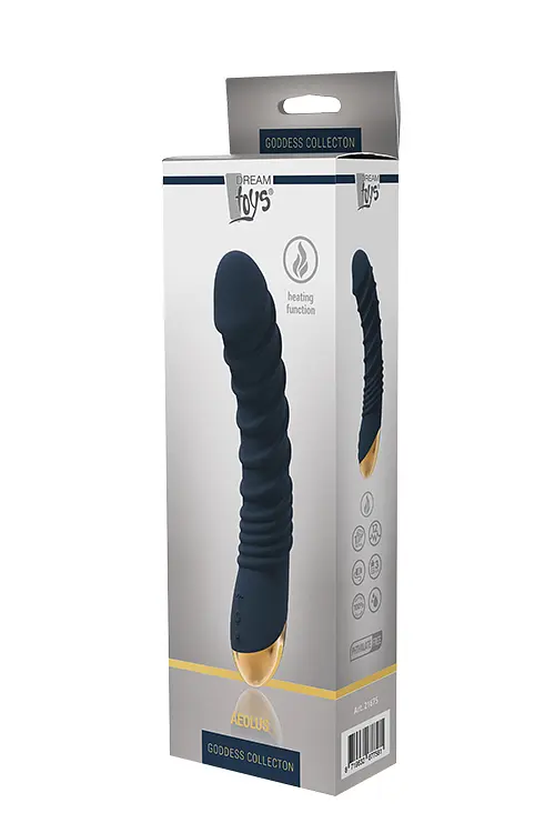 Вибратор Dreamtoys Goddess Collection Aeolus 21 см синий - фото 5