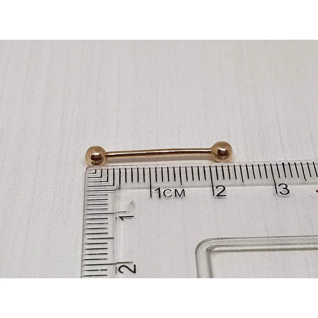 Золота сережка-пірсинг Dear універсальна. 7004 - фото 2