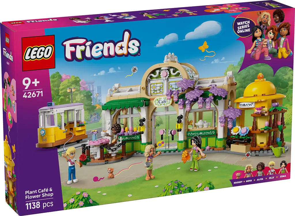 Конструктор LEGO Friends Кофейня с растениями и цветочный магазин 1138 деталей (42671) - фото 2