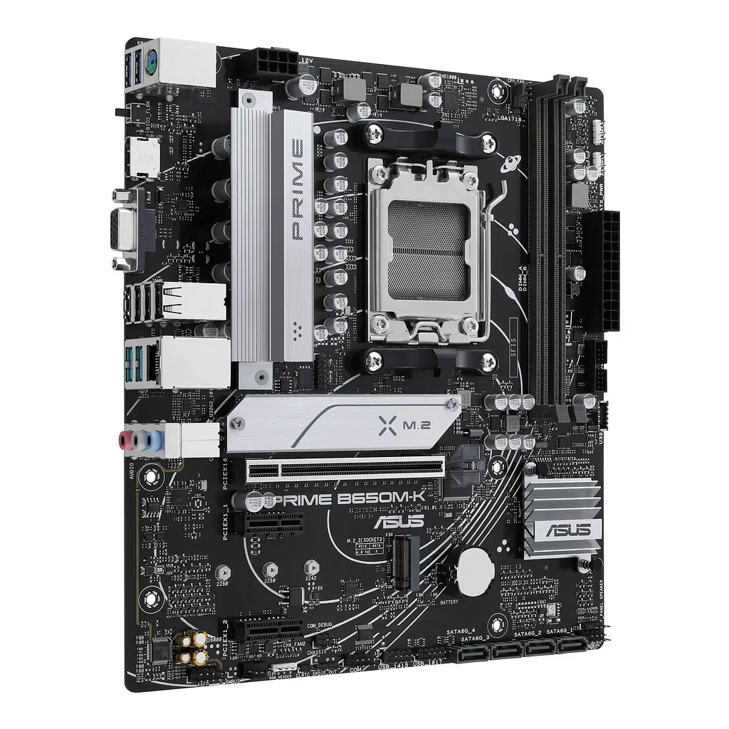 ASUS Материнська плата PRIME B650M-K sAM5 B650 2xDDR5 M.2 HDMI D-Sub mATX - фото 3
