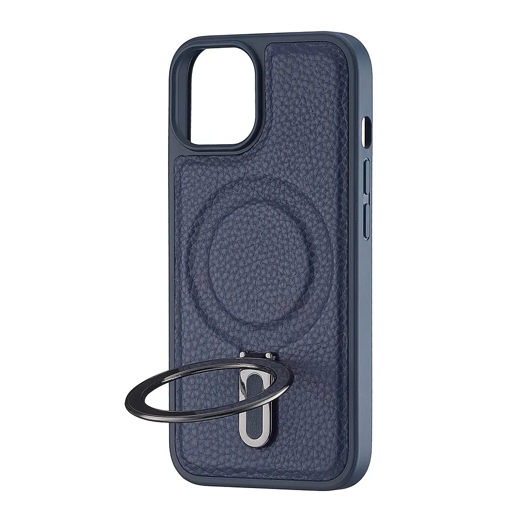 Чохол Jinduka Leather Ringo iPhone 14 Blue - фото 4