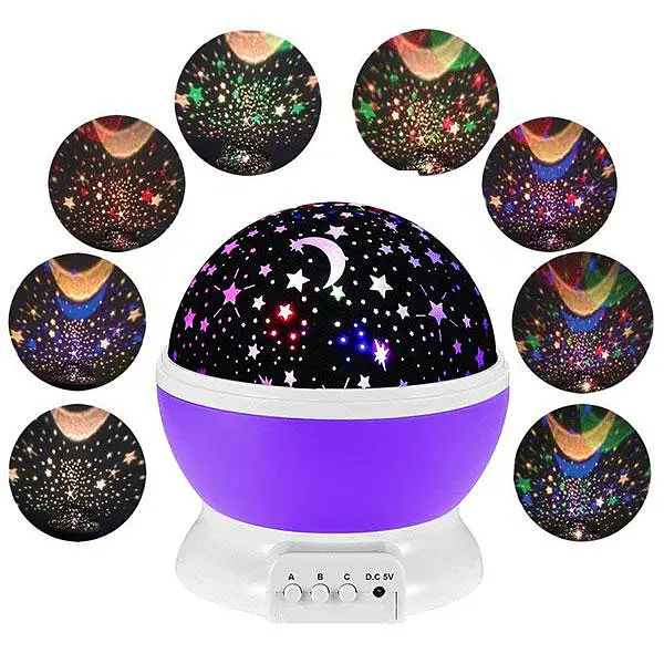 Ночник проектор зоряного неба дитячий нічний світильник Star Master Dream Rotating - фото 5