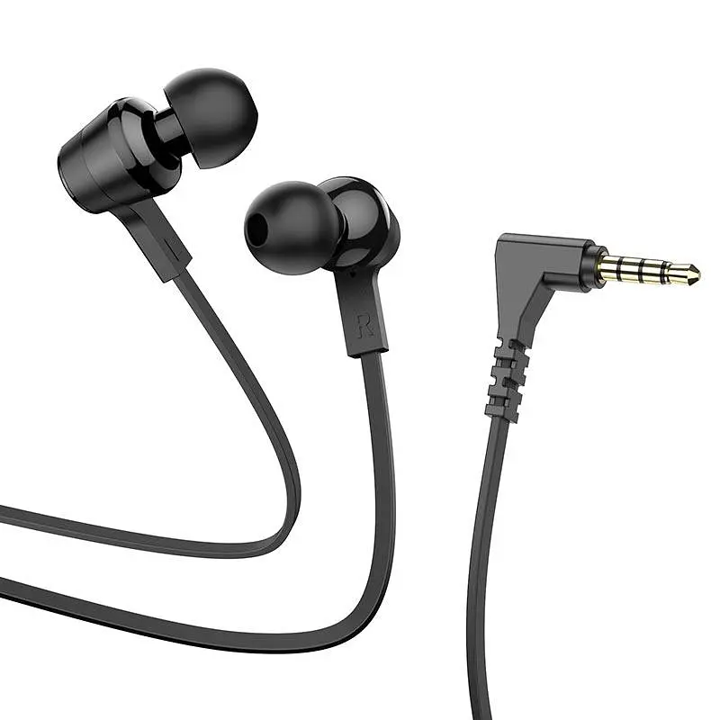 Навушники HOCO M86 Oceanic universal earphones with mic дротова гарнітура чорна - фото 2