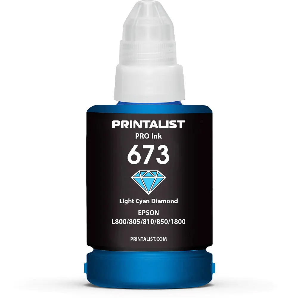 Чорнило PRINTALIST 673 для Epson L800 140г Light Cyan водорозчинне (PL673LC) - фото 3