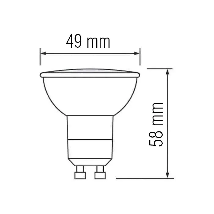 Лампа світлодіодна HOROZ ELECTRIC Plus-6 6W GU10 105° 4200K - фото 4