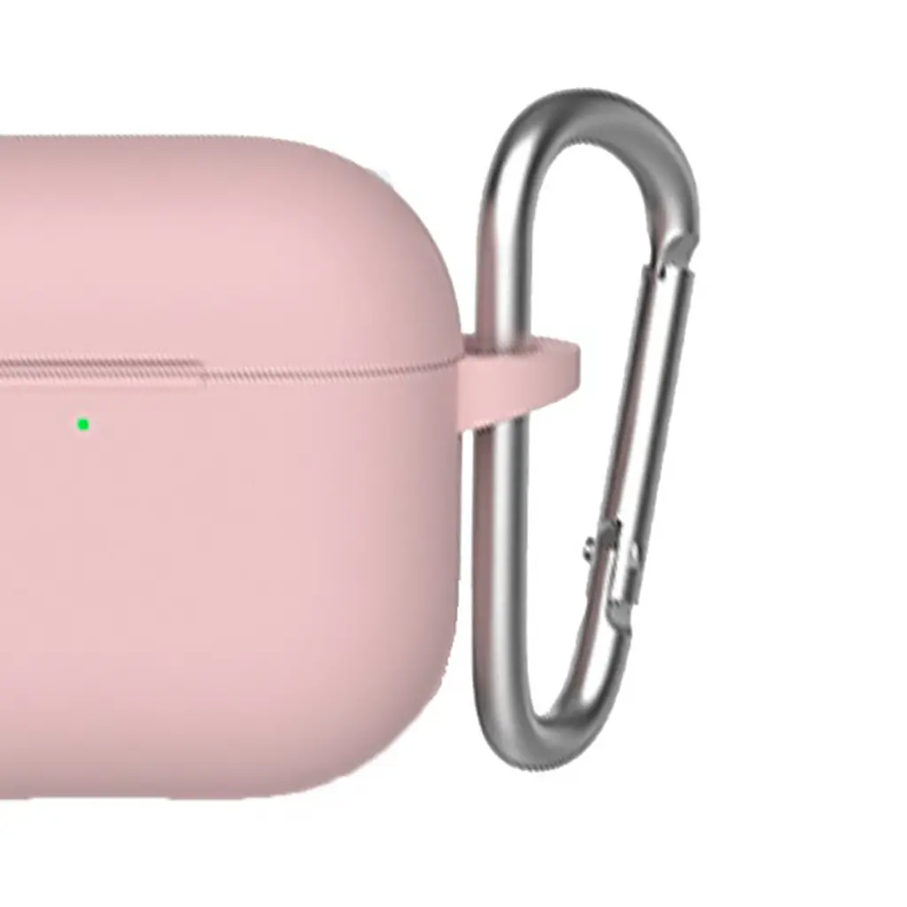 Чехол Blueo Liquid Silicone Case + Carbine для Apple AirPods 3 Pink [64694] - фото 3