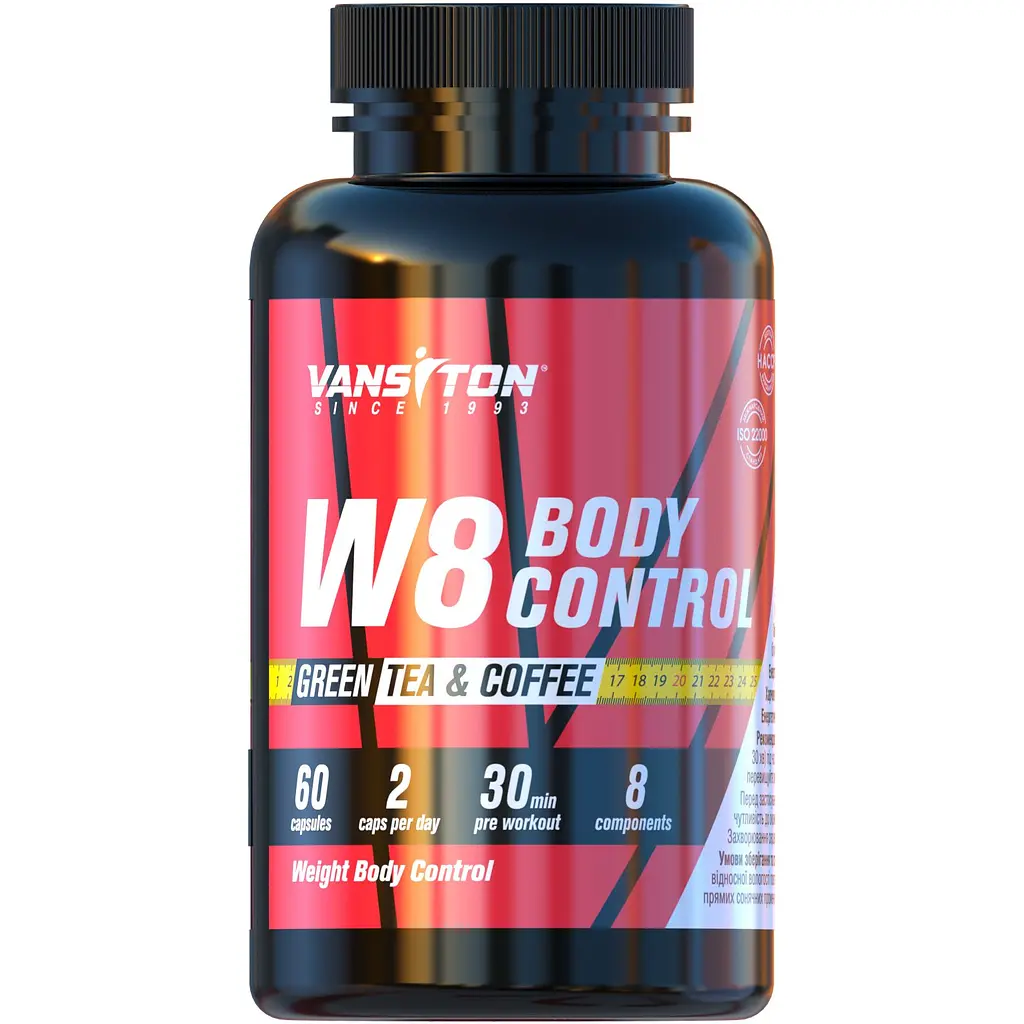 Жироспалювач Контроль маси тіла Vansiton W8 Body control 60 капсул - фото 1