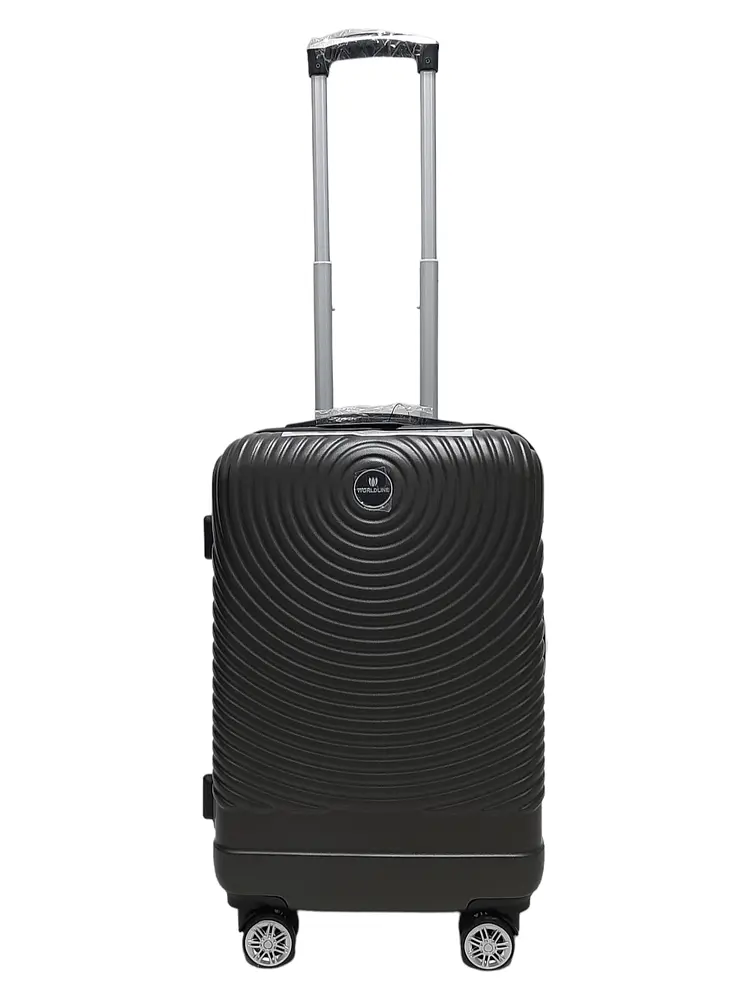 Валіза маленька S ABS-пластик Worldline Airtex 652 60×39×25см 58л Сірий