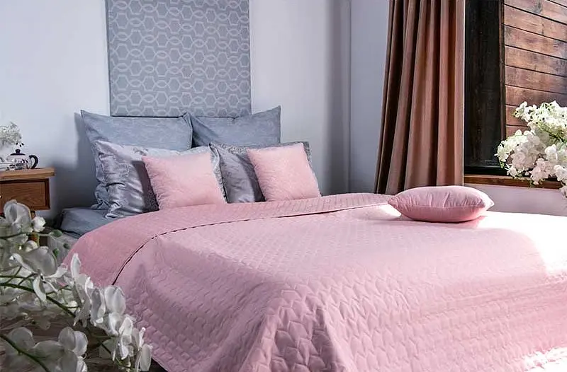 Набор VeLour покрывало и 2 чехла на подушки Rose (К_994.55_Rose) - фото 6