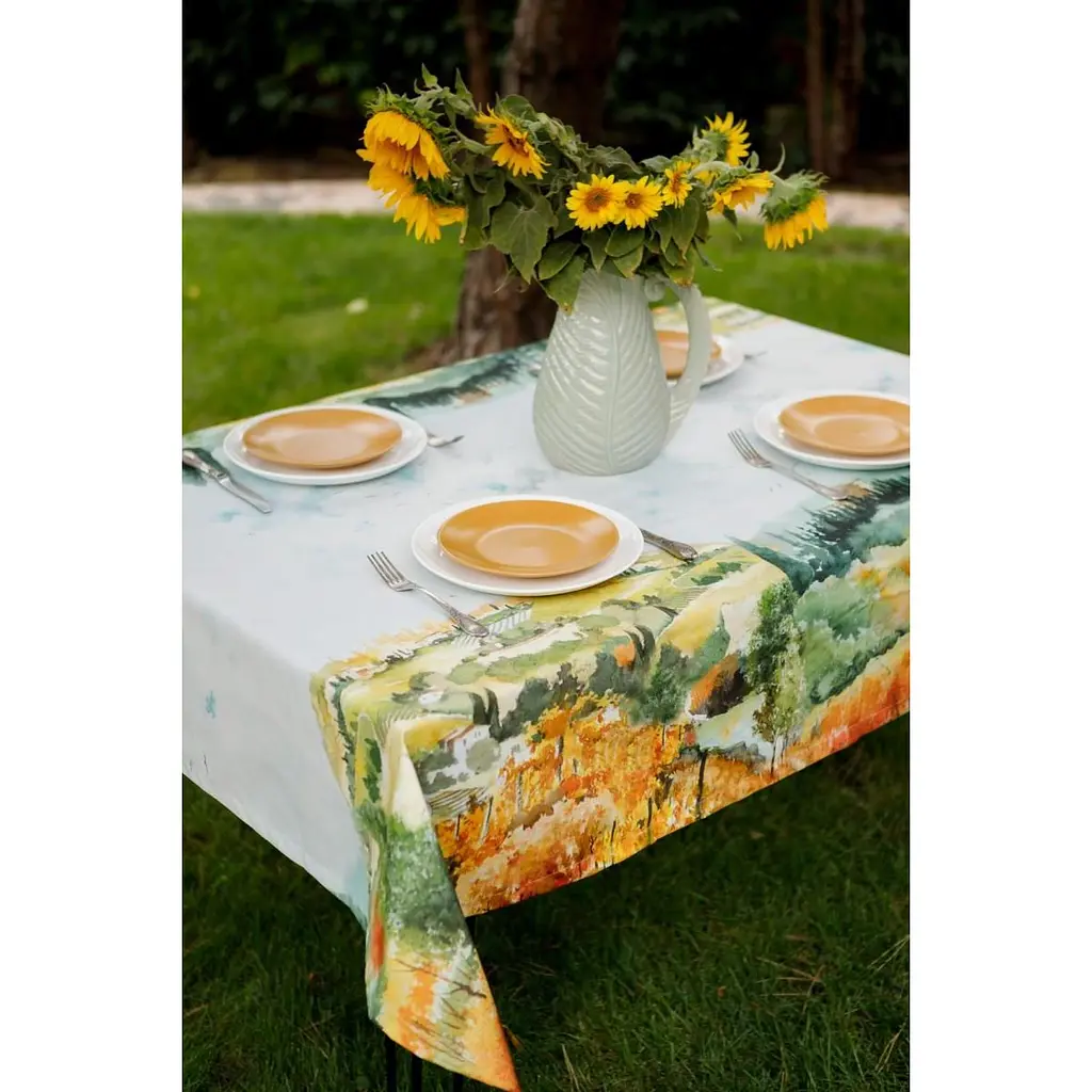 Скатертина Прованс Digitale Деревця 220х134 см (15436) - фото 7