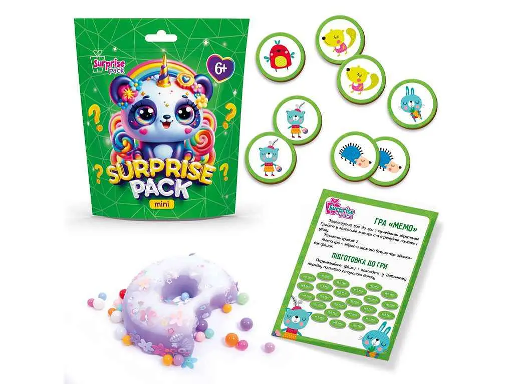 Іграшка-антистрес VLADI TOYS Surprise Pack Mini 4 зелений із сюрпризами VT8040-04 - фото 2