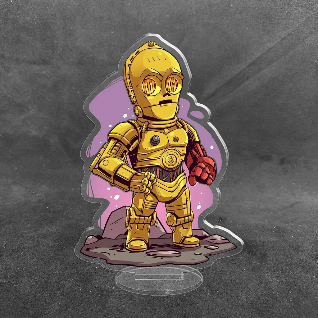 Акрилова колекційна фігурка Чібі Chibi Зоряні війни Star Wars - C-3po 10 см