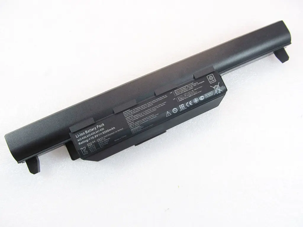 Акумулятор для ноутбука Asus A32-K55, 5200 mAh, 6cell, 10.8V, Li-ion, чорний - фото 2
