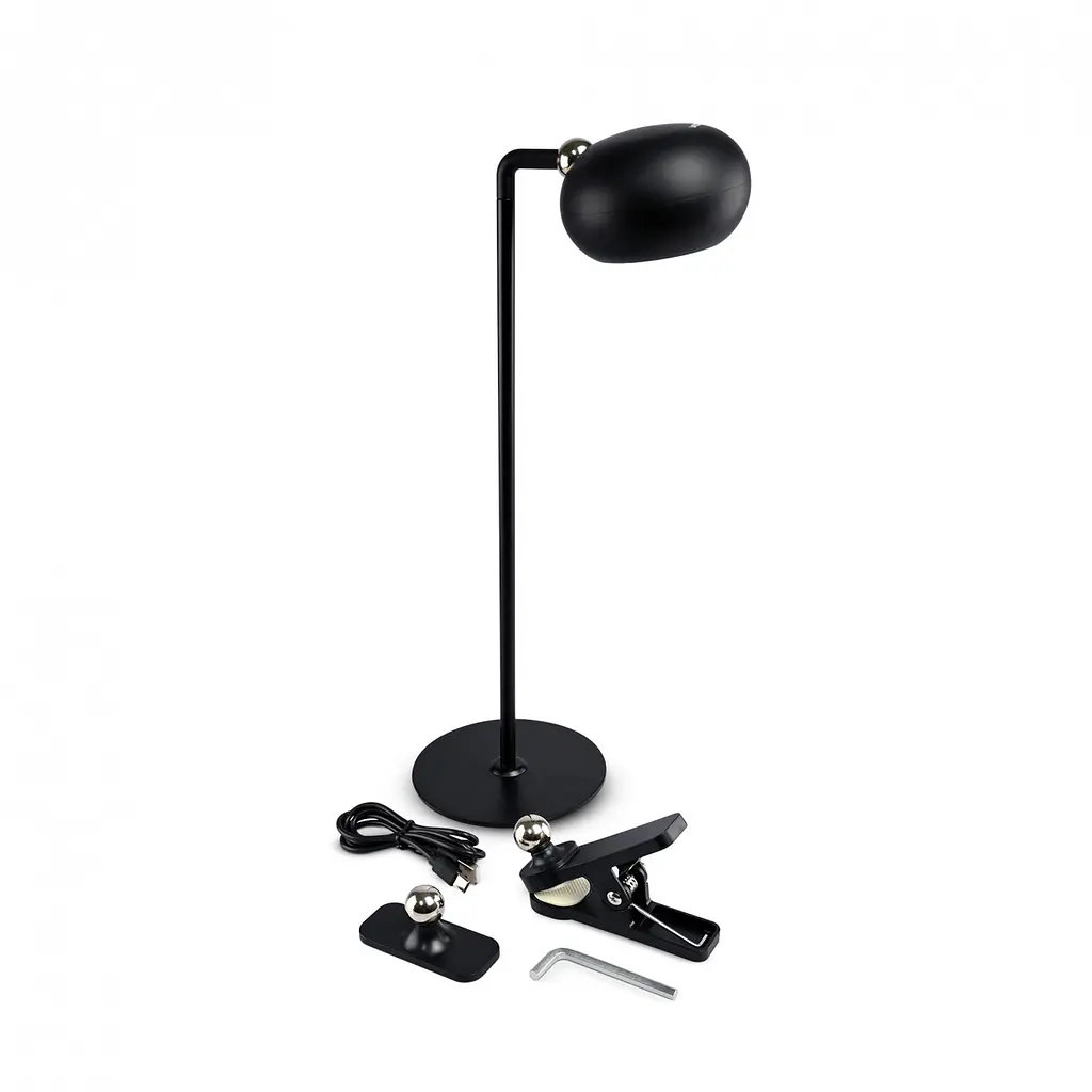 LED лампа настiльна з акумулятором VIDEX VLE-TF18B 3W 3000-5500K Чорна - фото 8