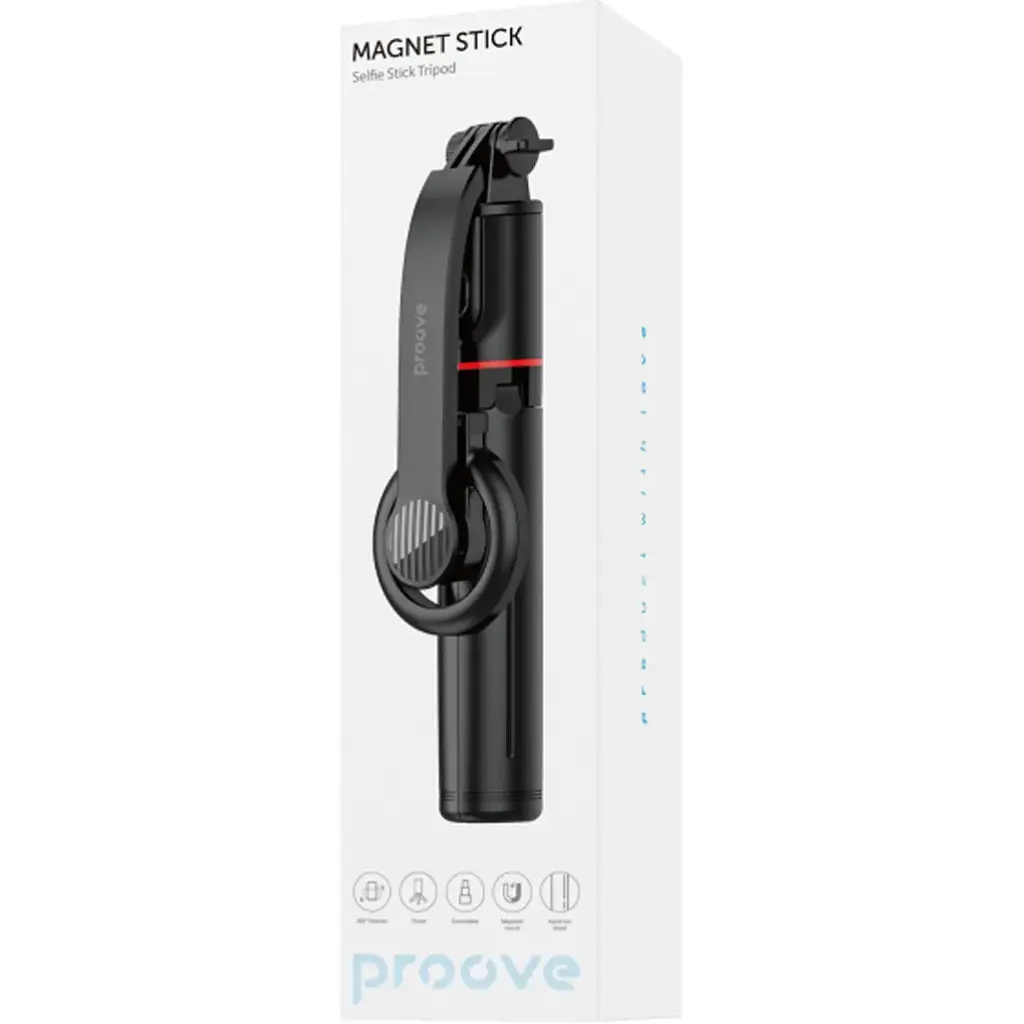 Селфі-монопод Proove Magnet Stick Black (MPMG00010001) [110122] - фото 10