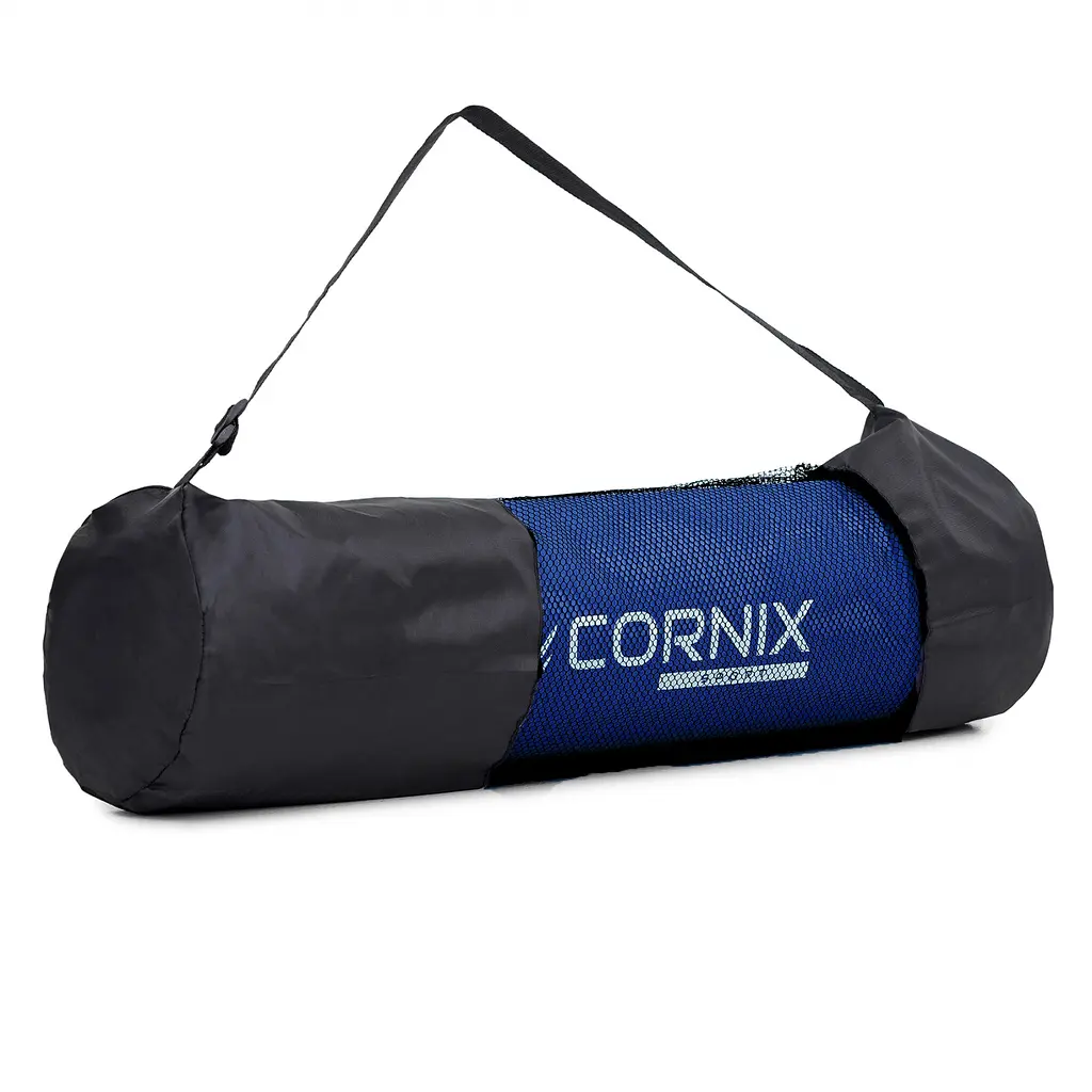 Килимок спортивний Cornix NBR 183 x 61 x 1 cм для йоги та фітнесу XR-0009 Blue - фото 4