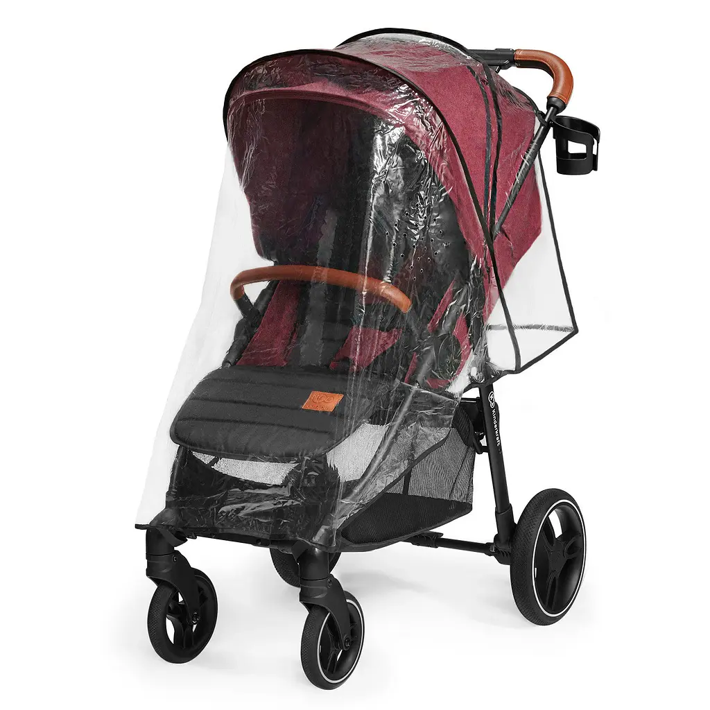 Прогулочная коляска Kinderkraft Grande LX Burgundy - фото 6