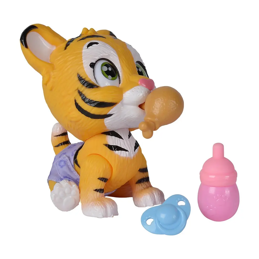 Ігровий набір Simba Pamper Petz Тигреня, що п'є і пісяє, з кольоровою лапкою, 3 аксесуари-сюрпризи (5953575) - фото 9