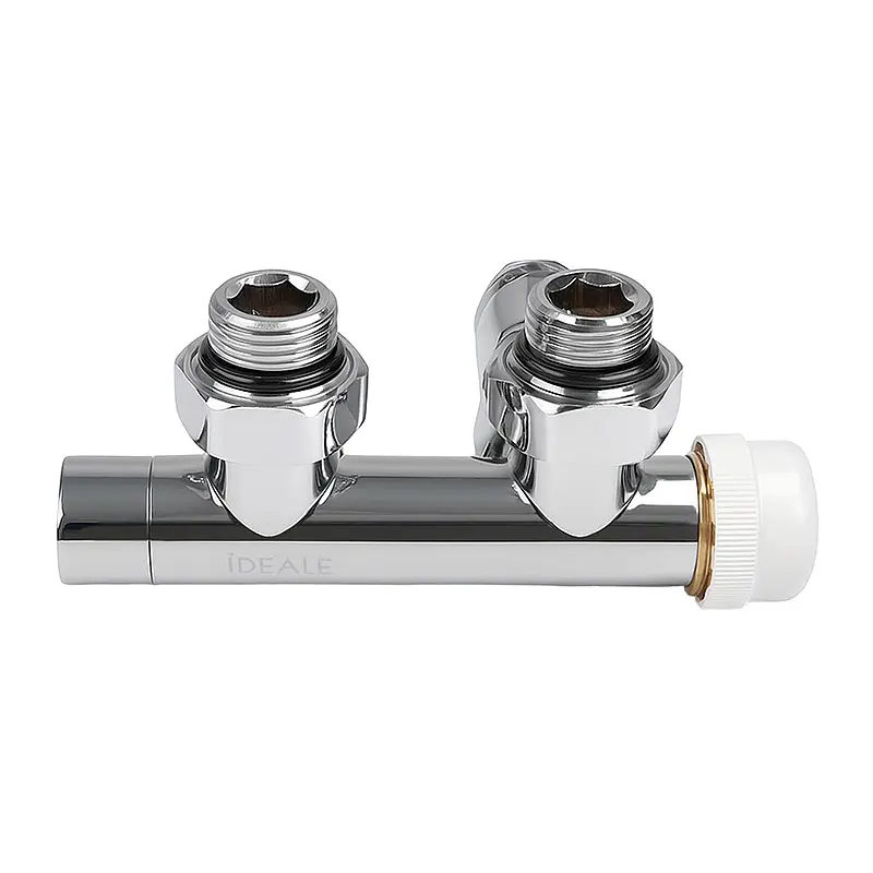 Комплект дизайн кранів з термоголовкою Ideale Duo 1/2”x1/2” хром - фото 3