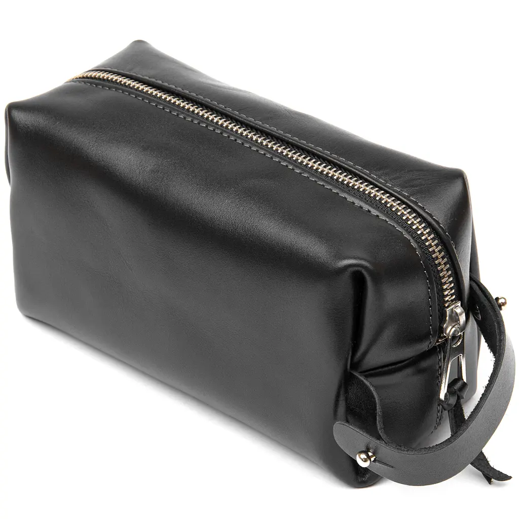 Чоловіча шкіряна косметичка GRANDE PELLE 17х10.5х7 см acs0018587 - фото 2