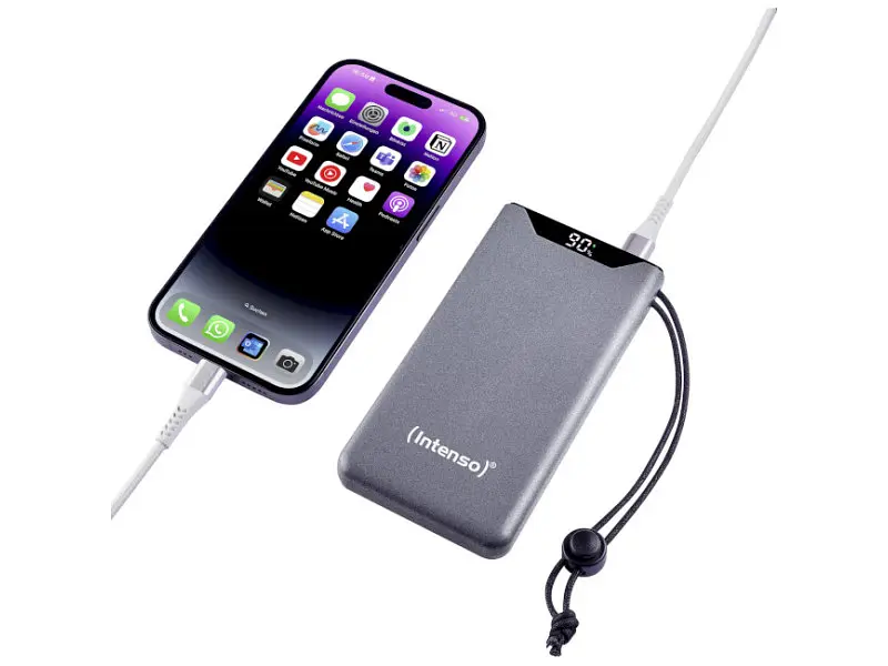 Зовнішній акумулятор (Power Bank) Intenso F10000 10000 mAh Grey (7332034) - фото 4