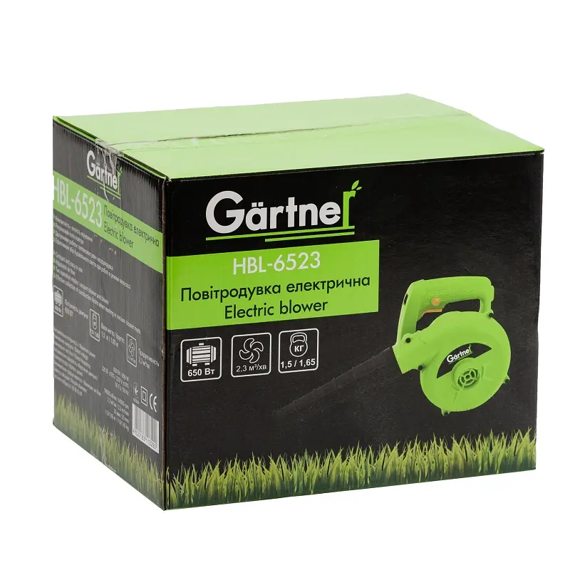 Gartner Повітродув садовий HBL-6523 650Вт 138м куб/рік 1.5кг - фото 6