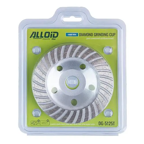 Диск алмазий шліфувальний Alloid Turbo Wave 125 мм (DG-5125T) - фото 2