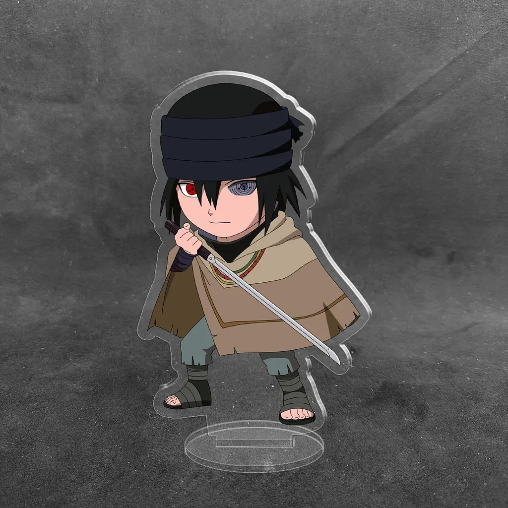 Акрилова колекційна фігурка Аніме: Чібі Chibi Naruto (Наруто) Обіто Учіха 10 см - фото 2