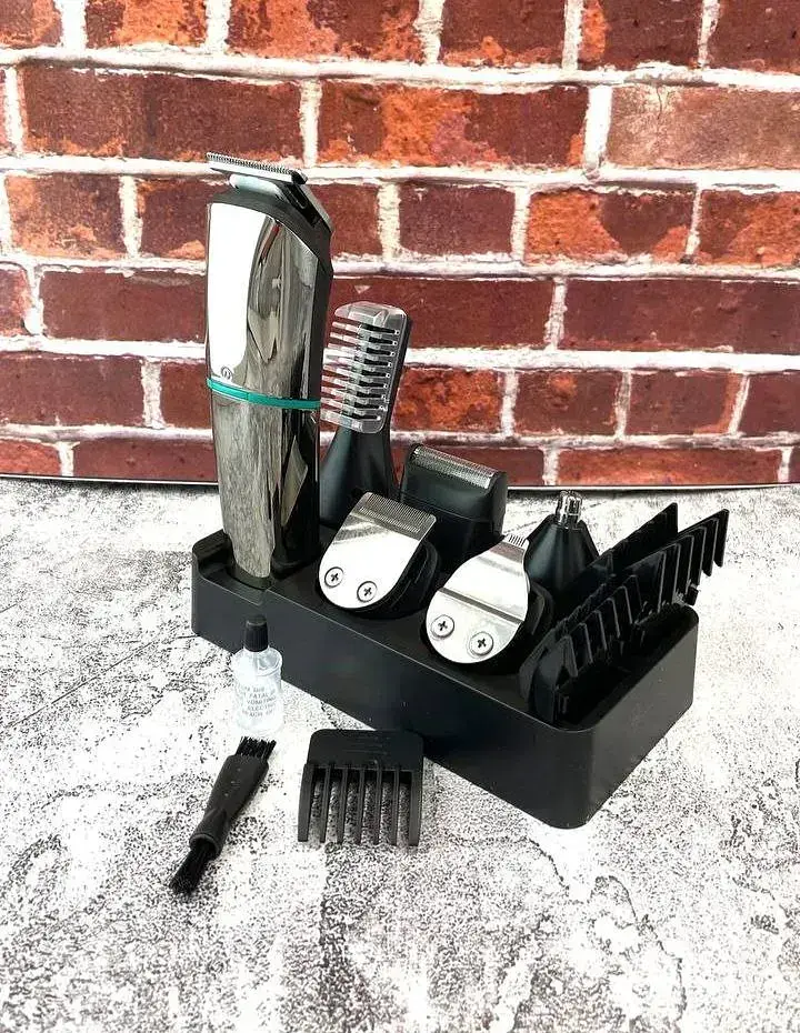 Набір для стрижки VGR V-101 (5 в 1, IPX6, LED-дисплей, USB) - фото 2