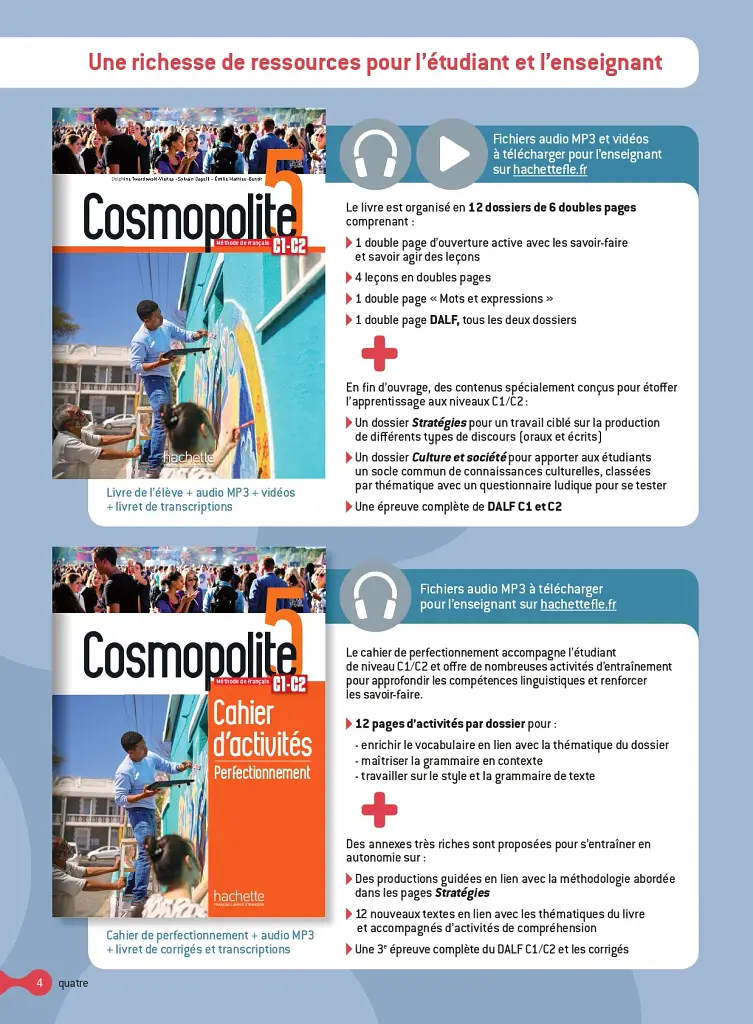 Cosmopolite 5 - Pack Livre de l'élève + Version numérique (C1-C2) - фото 4