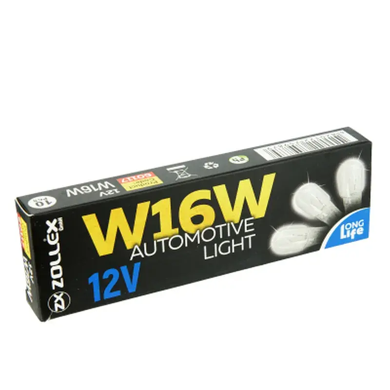 Автолампа Zollex W16W 12V - фото 3