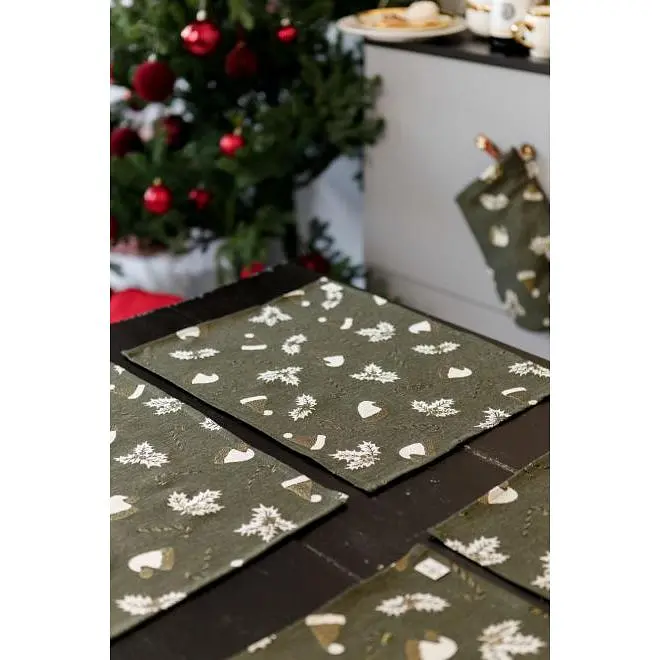 Салфетка Прованс Шапочки на зеленом 35х45 см (36838) - фото 3