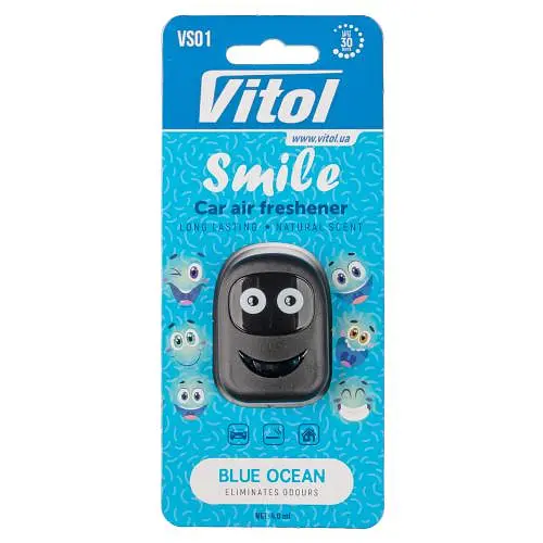 Освіжувач повітря Vitol Smile Blue Ocean 4мл