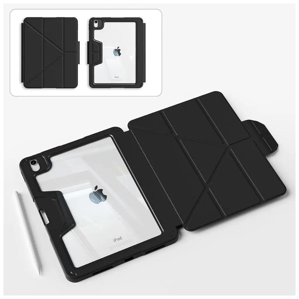 Чохол до планшета BeCover Rugged Origami Transparent Apple iPad Air 11" M2/M3 (2024/2025) Black (714968) - фото 4