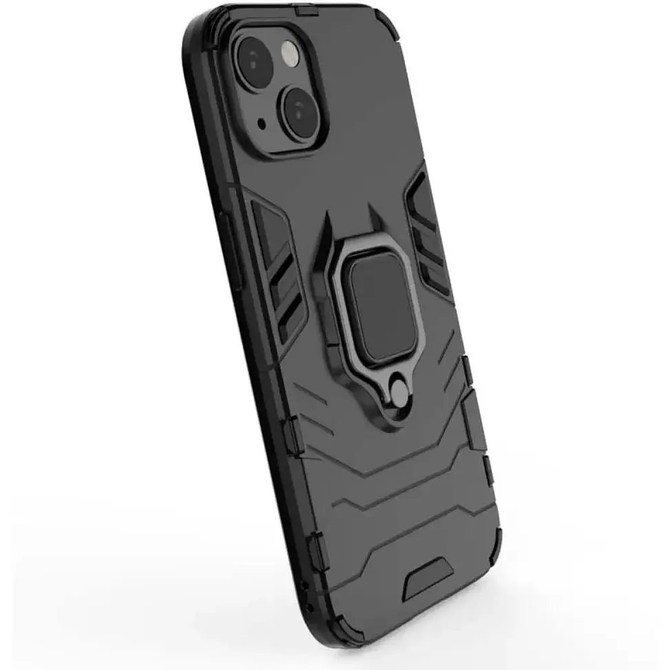 Чехол бампер Primolux Ring Armor для Apple iPhone 13 Black - фото 2