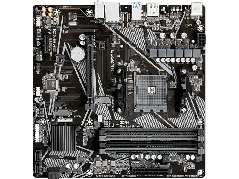 Материнська плата Gigabyte B550M вихідні параметри K - фото 3