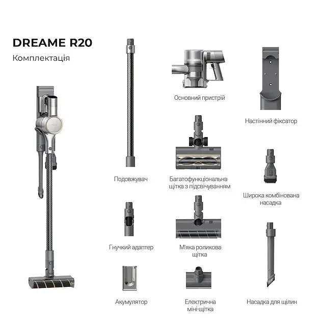 Пылесос Dreame R20 (VTV97A) аккумуляторный - фото 10
