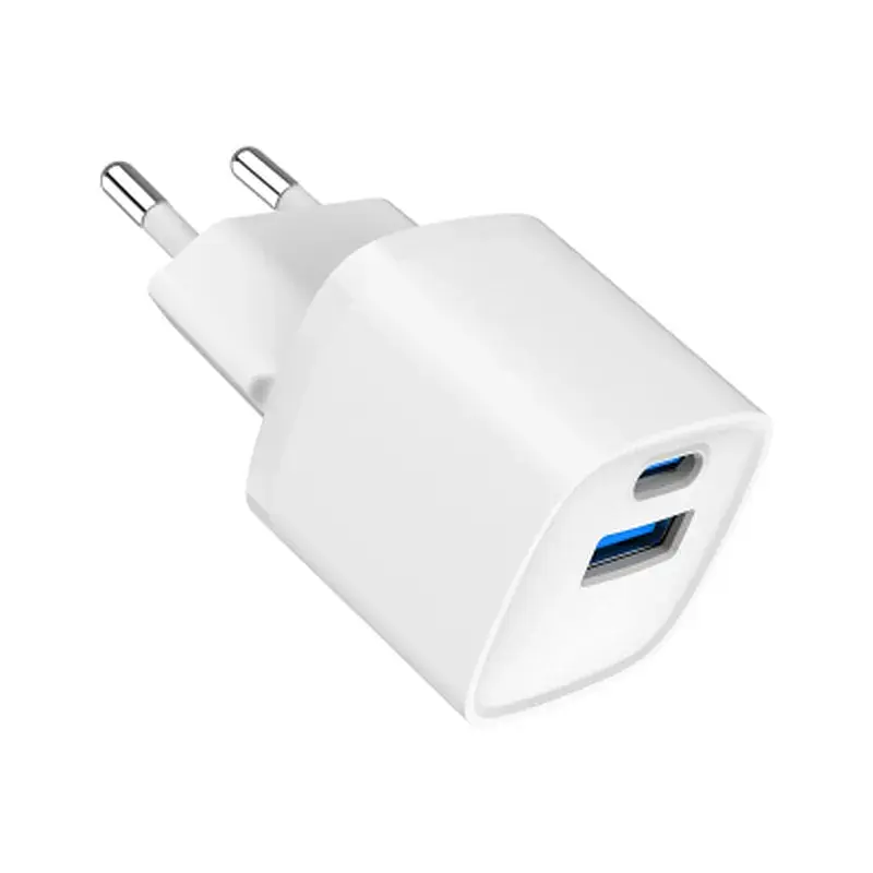 Зарядний пристрій Gembird 1xUSB-C PD20W + 1xUSB QC3.0 white (TA-UC-PDQC20-W-01) - фото 2