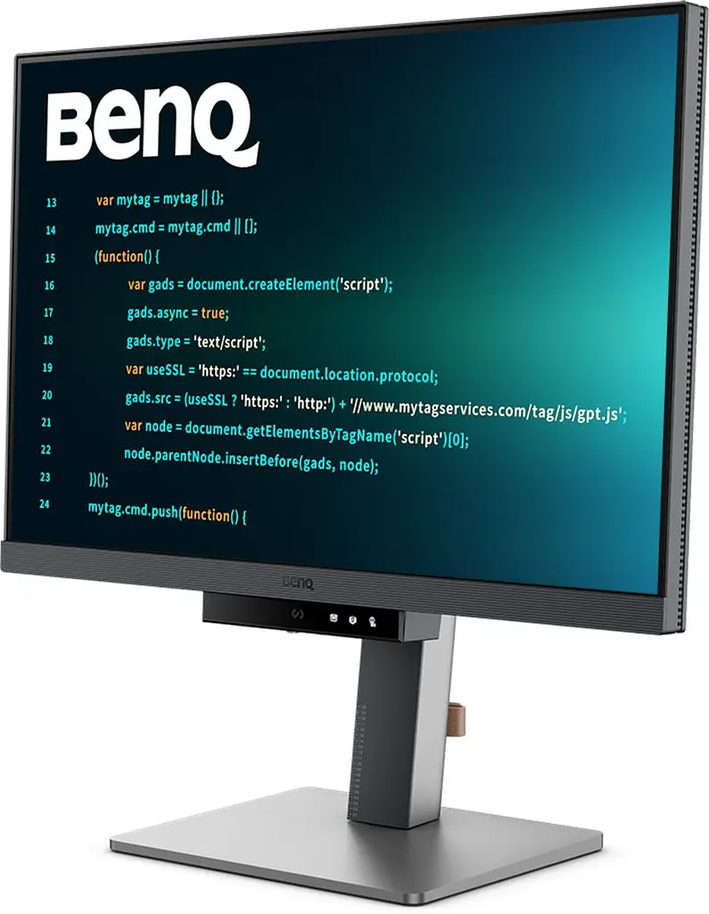 Монитор TFT 24.1" BenQ RD240Q, WQXGA, 16:10, USB-C, HDMI, DP, HAS, Pivot, колонки, темно-серый (9H.LLXLA.TBE) - фото 9