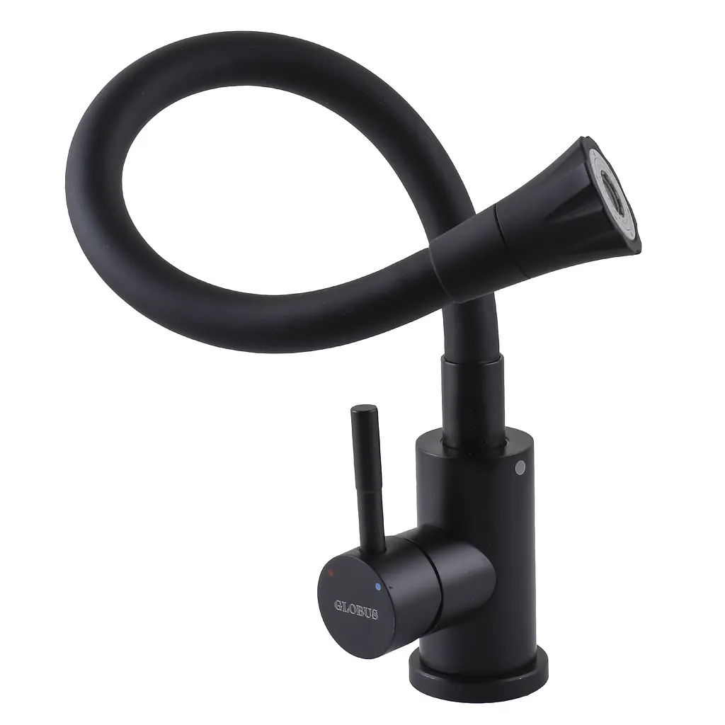 Змішувач для кухні Globus Lux Alpen SBT1-203SA-BB-B01 чорний (25988) - фото 10